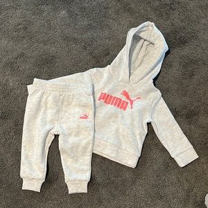 Baby Girl 6-9M Puma 2 Piece Outfit New Without Tags